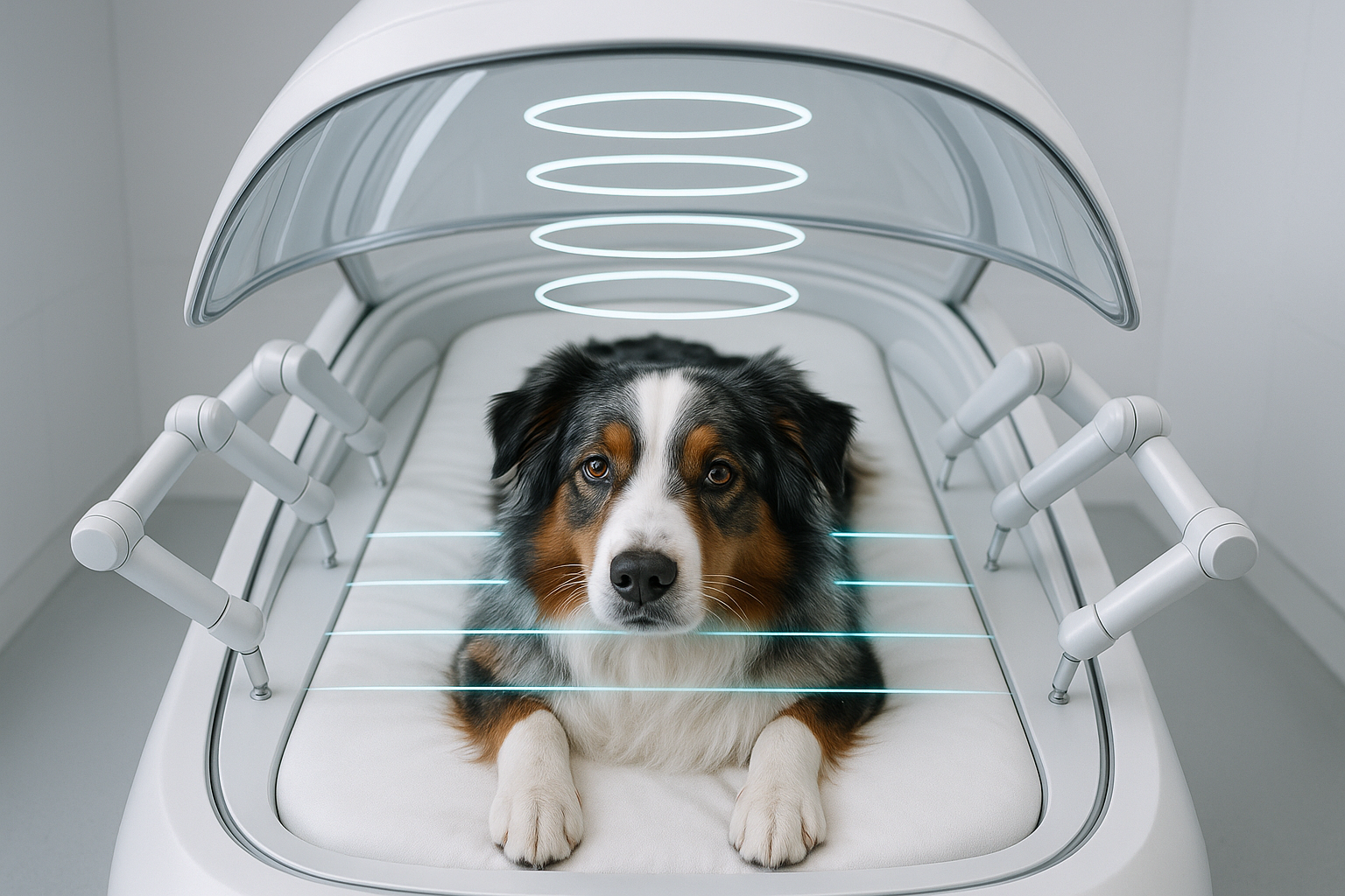 Chien en soins